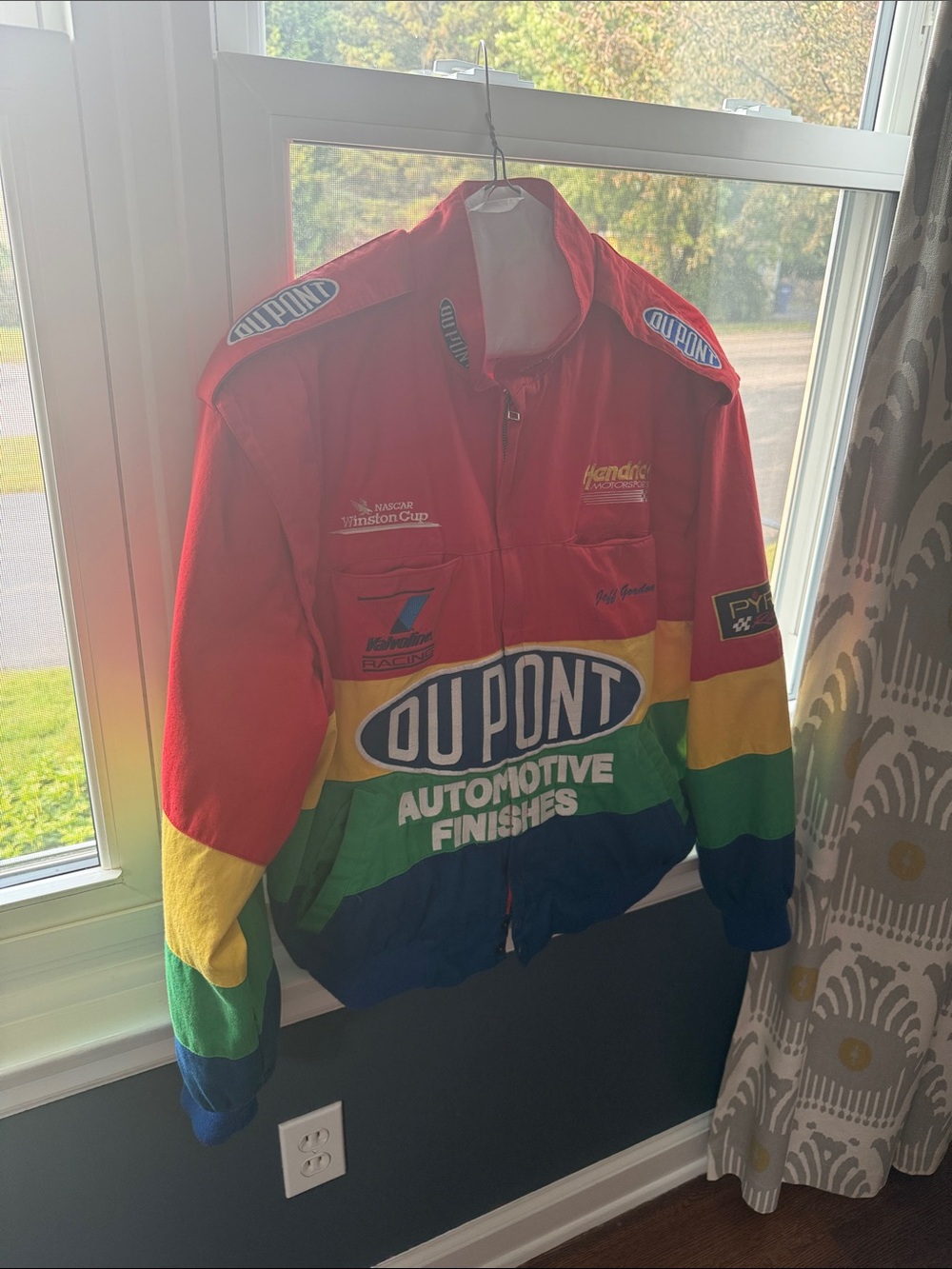 DuPont Automotive Racing Jacket - 1st edition rainbow jacket for Jeff Gordon